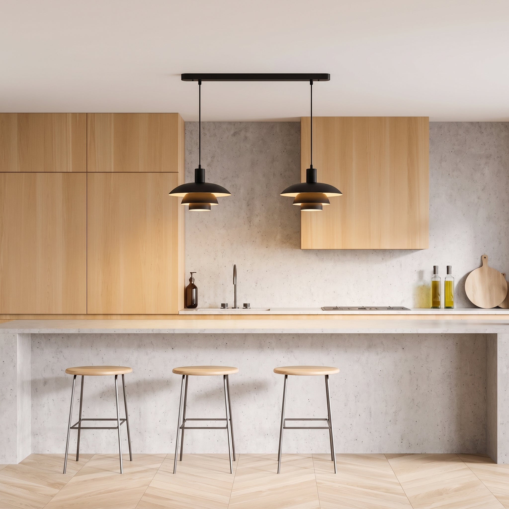 2-Head Irda's Danish Pendant Light