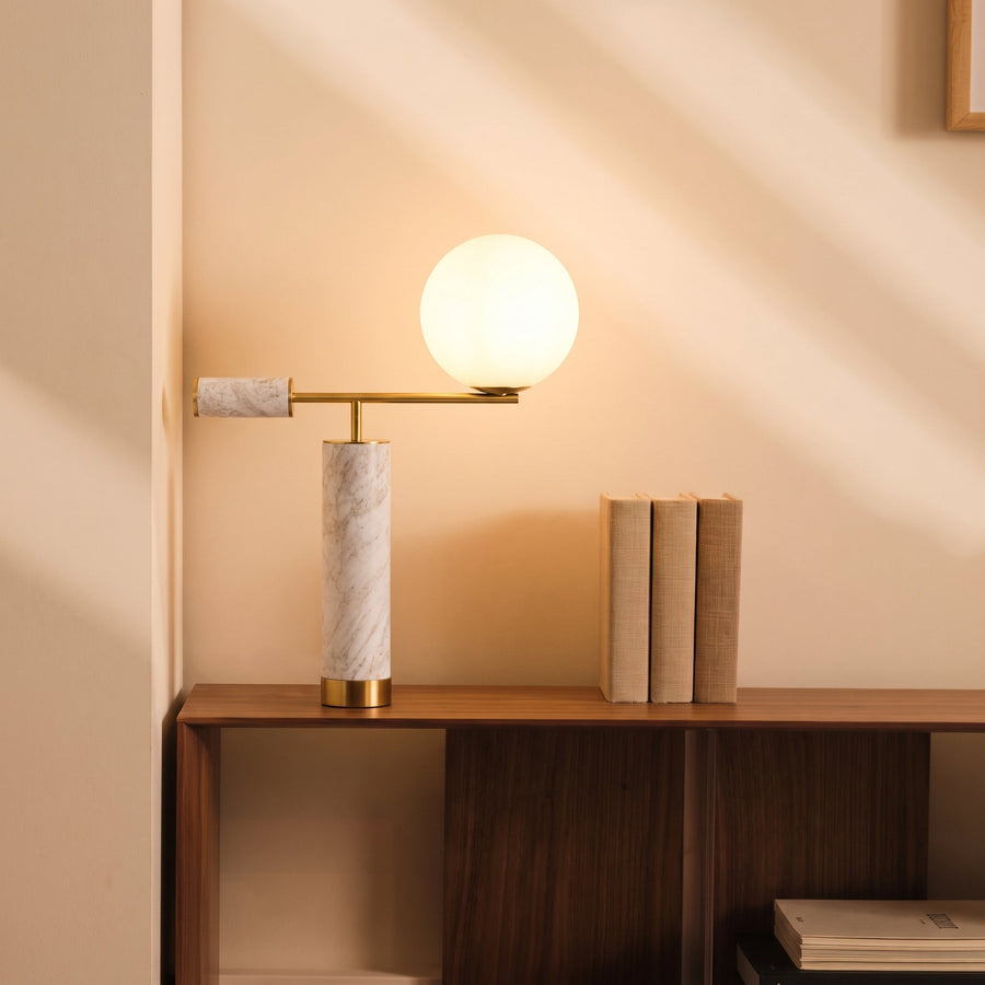 Aether Marble Art Table Lamp