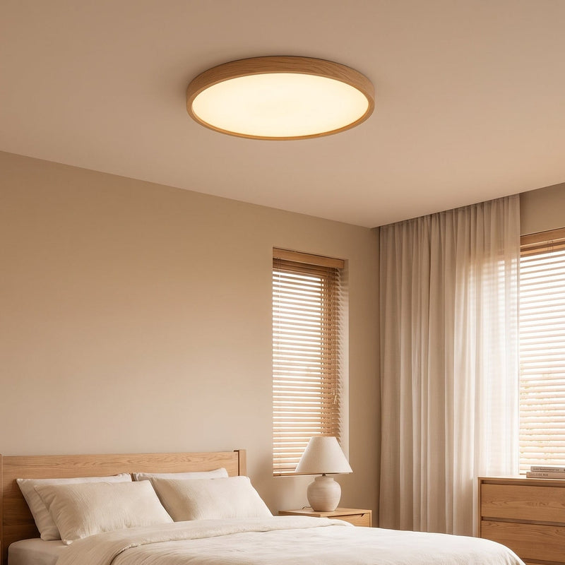 Log Wood Ceiling Light