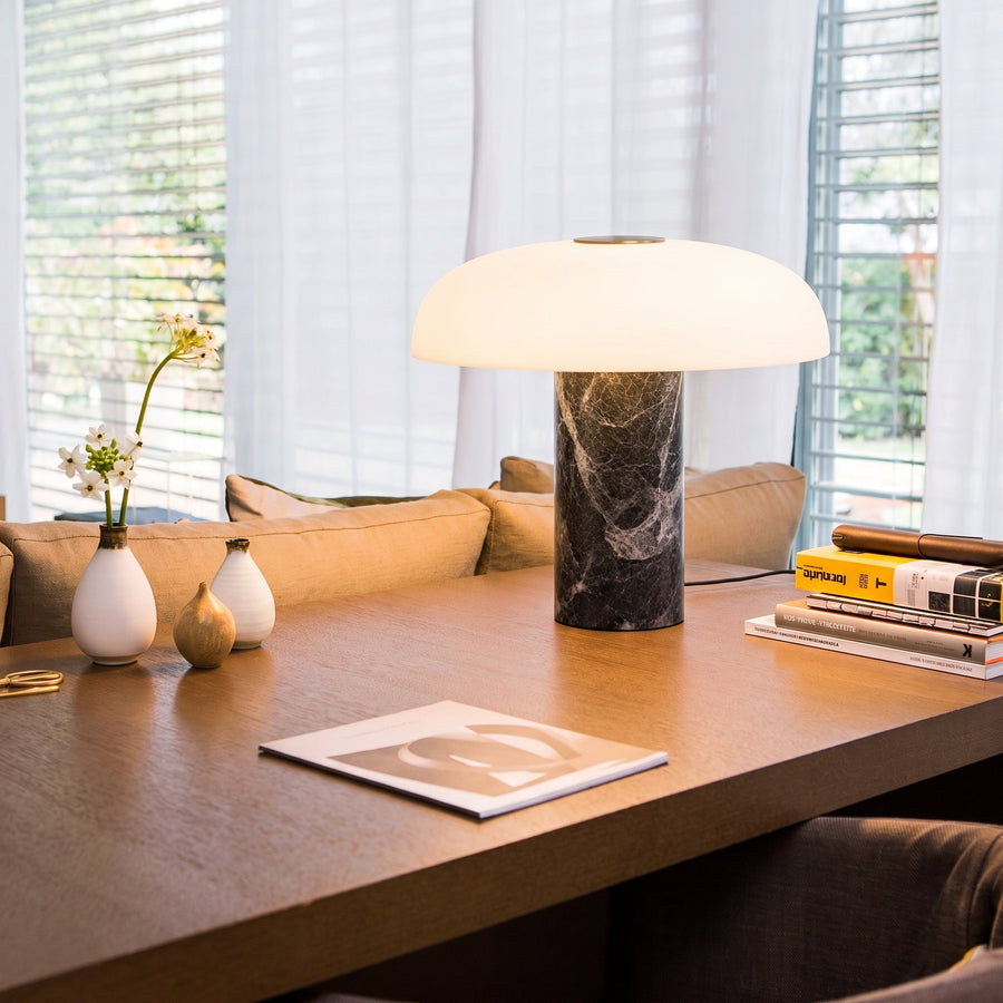 Pelar Marble Glass Table Lamp
