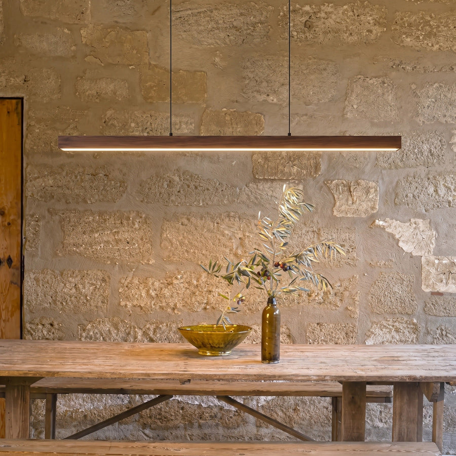 Walnut Bar Pendant Light