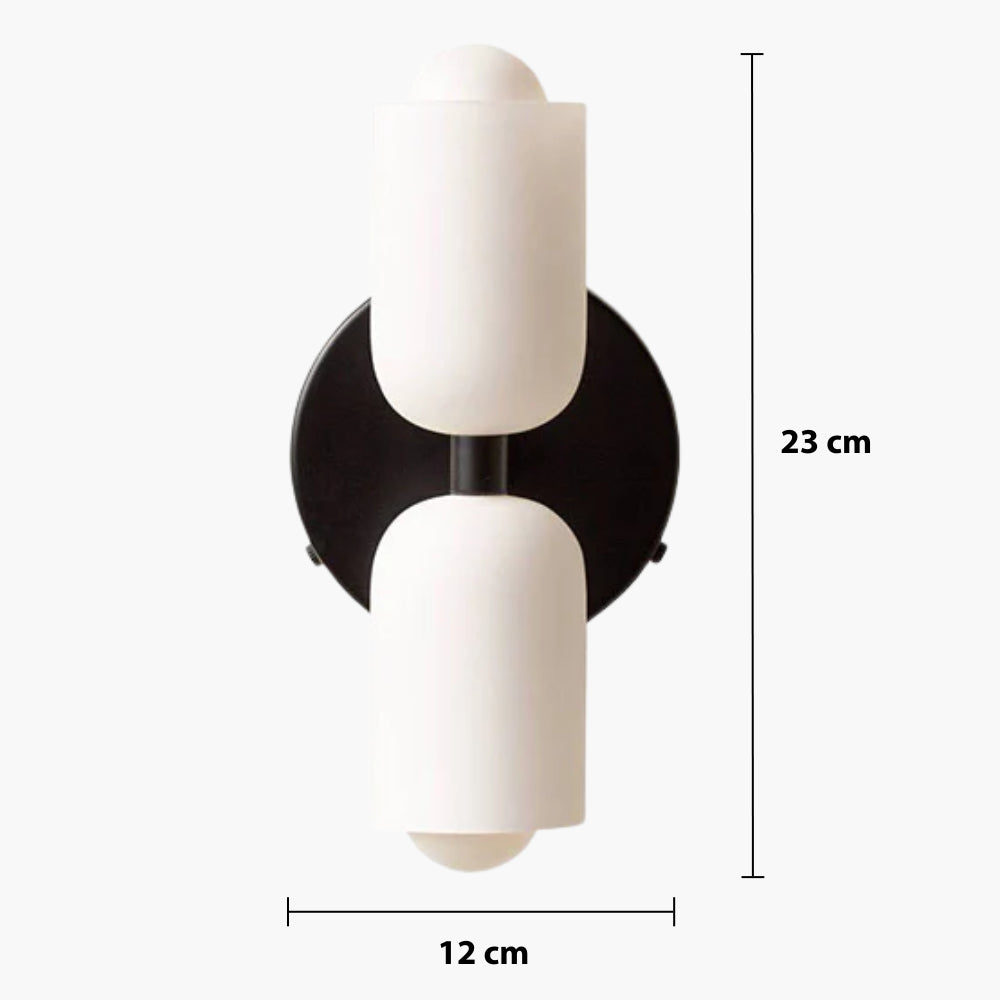 Nordic Up and Down Wall Light — dimensions