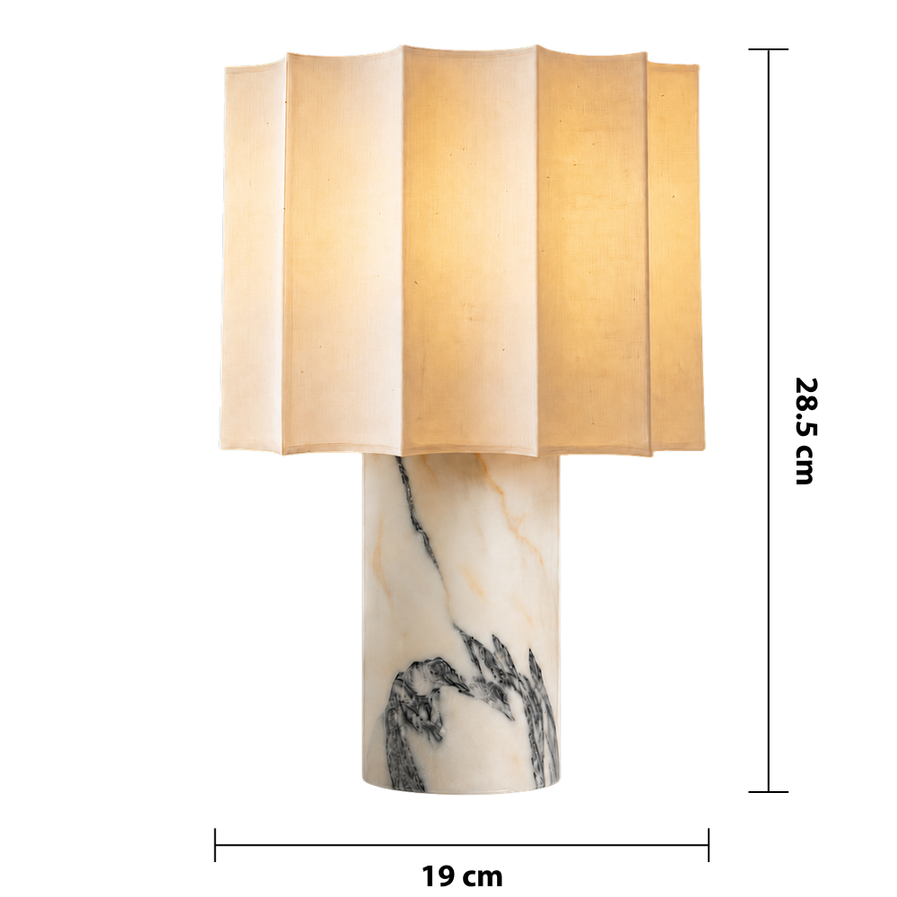 Marble Table Lamp — dimensions