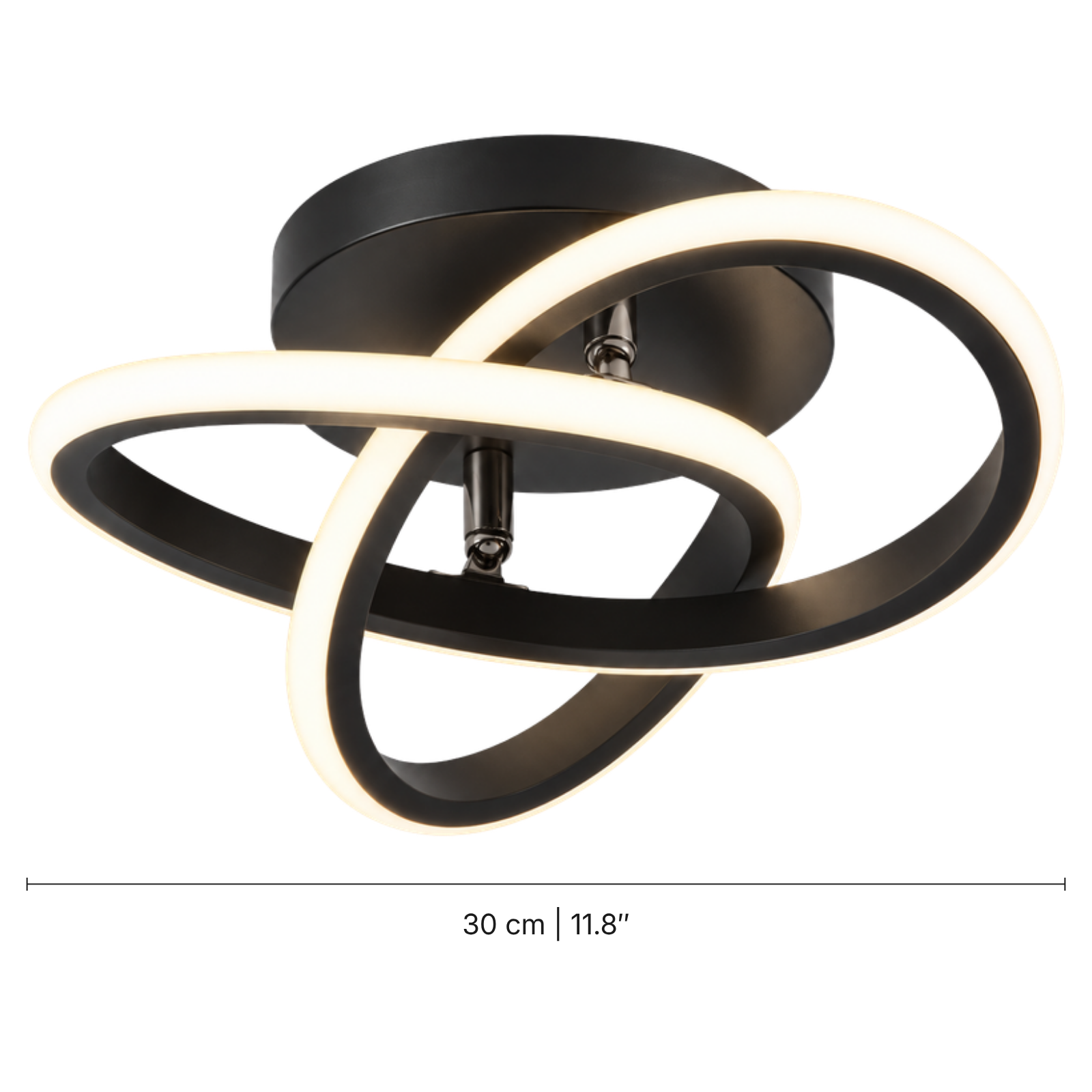 Harure Black Ceiling Light — dimensions