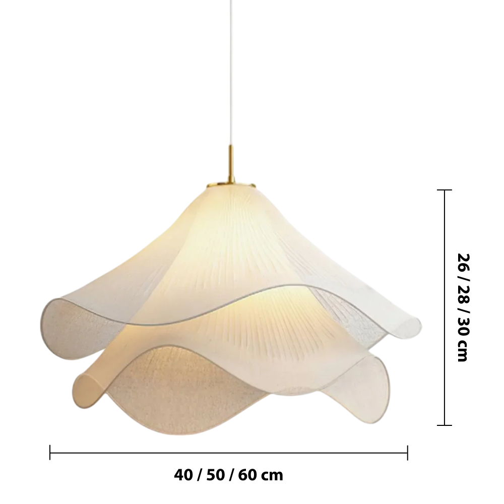 Etherule Flower Pendant Light — dimensions