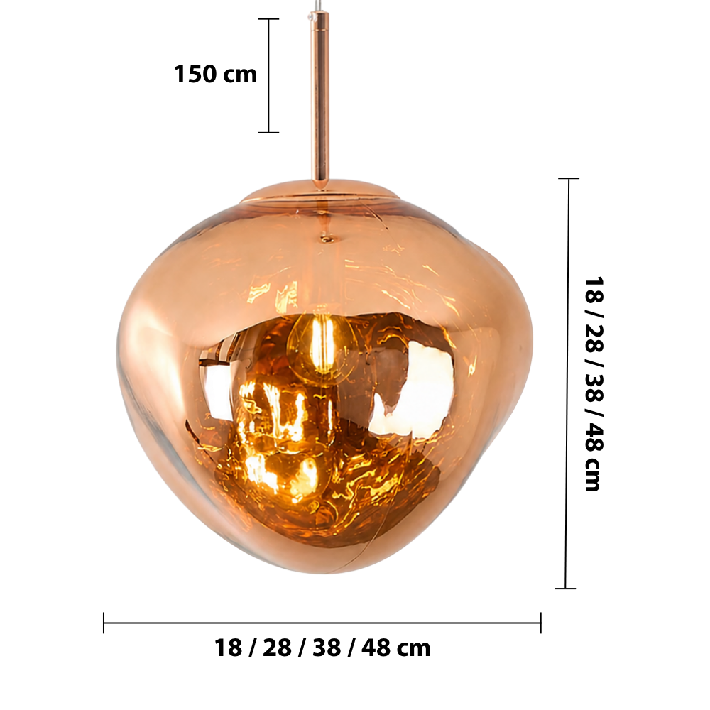 Melt Pendant Light — dimensions