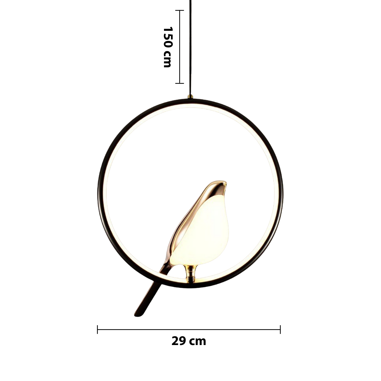 MrBird Pendant Light — dimensions