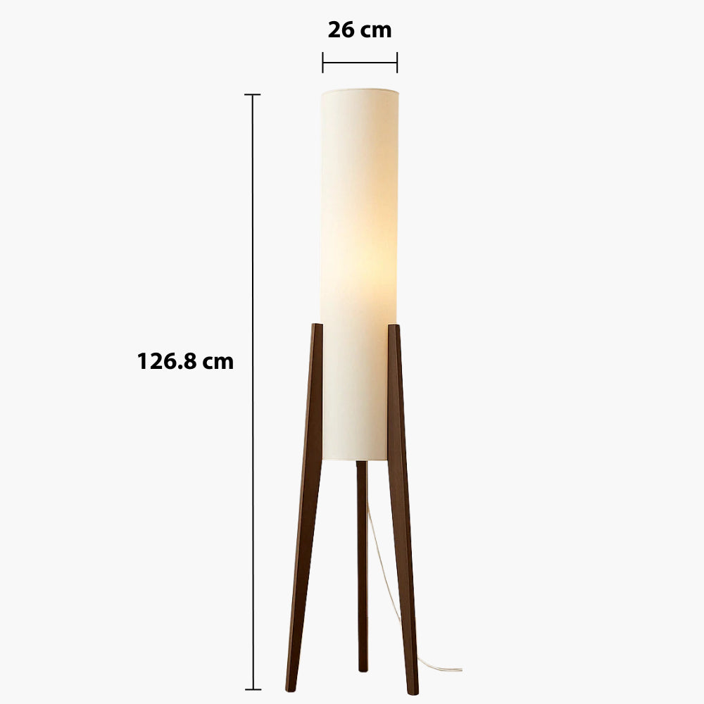 Solid Walnut Floor Lamp — dimensions