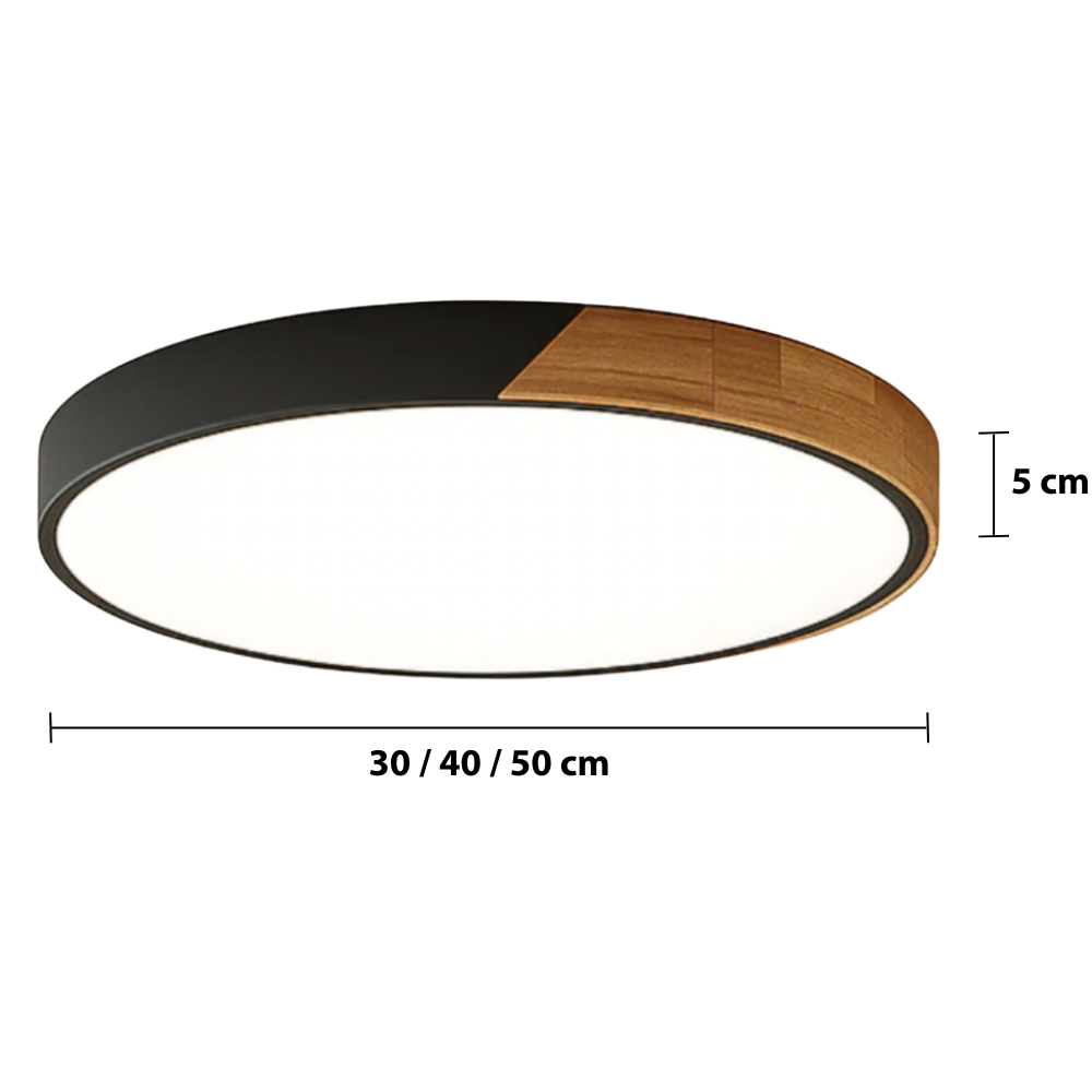 Nordic Wooden Ceiling Light — dimensions