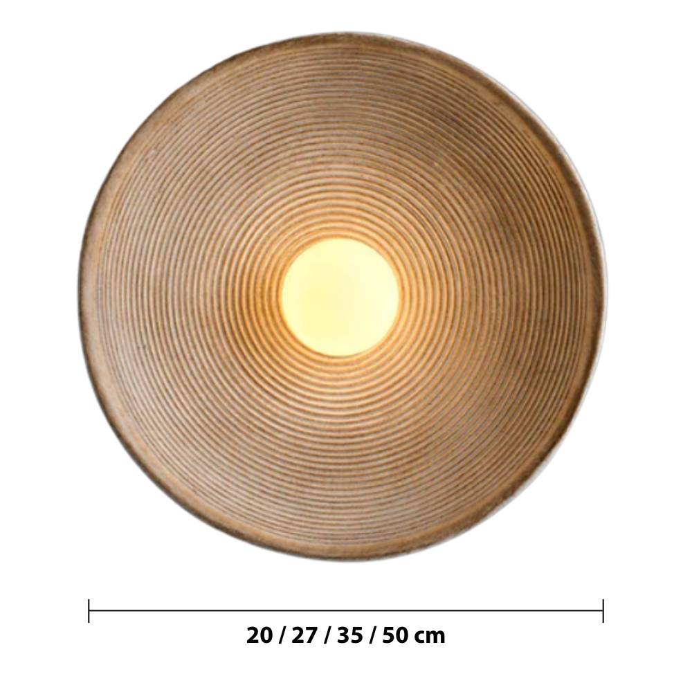 Japanese Wall Light — dimensions