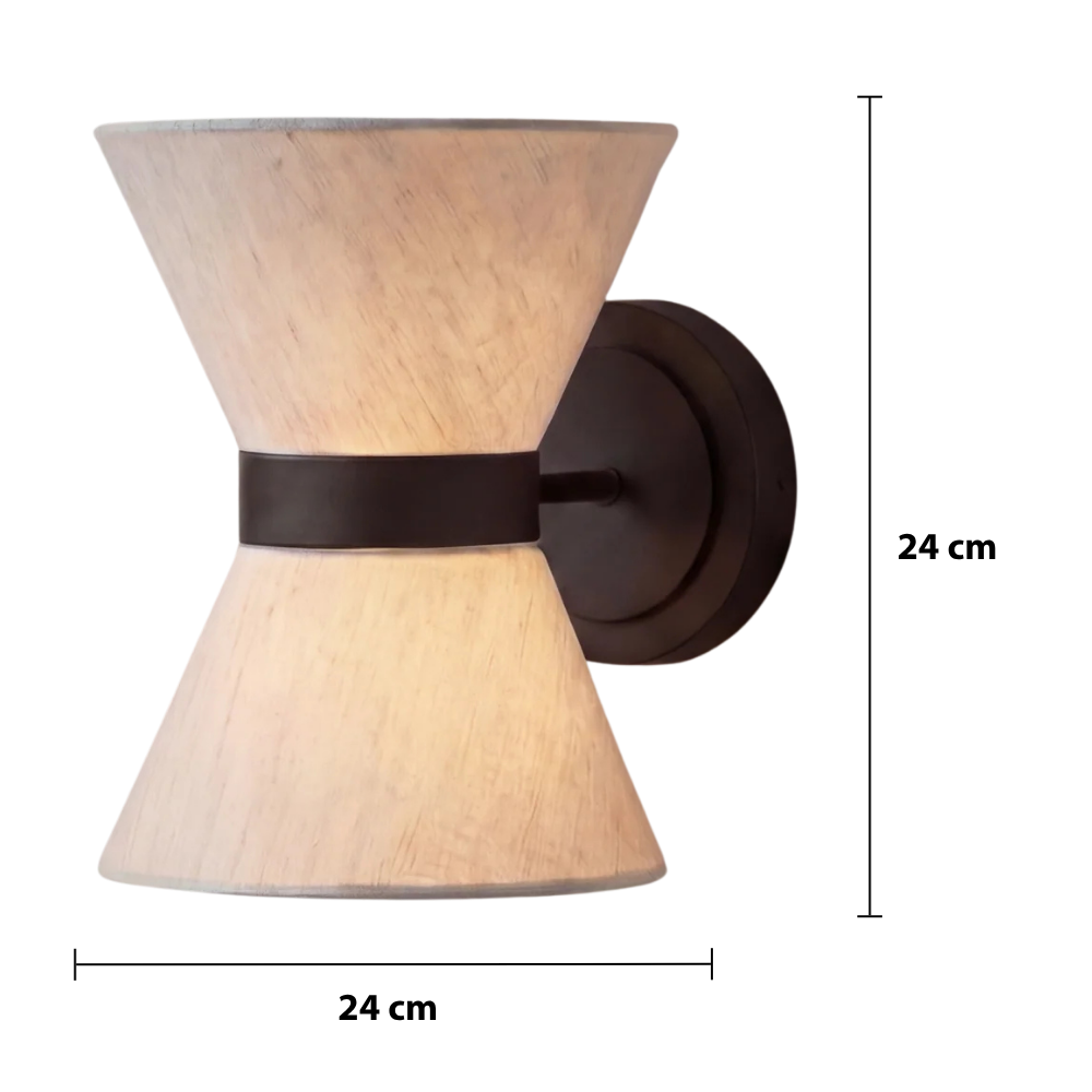 Wabi Sabi Silk Wall Light — dimensions
