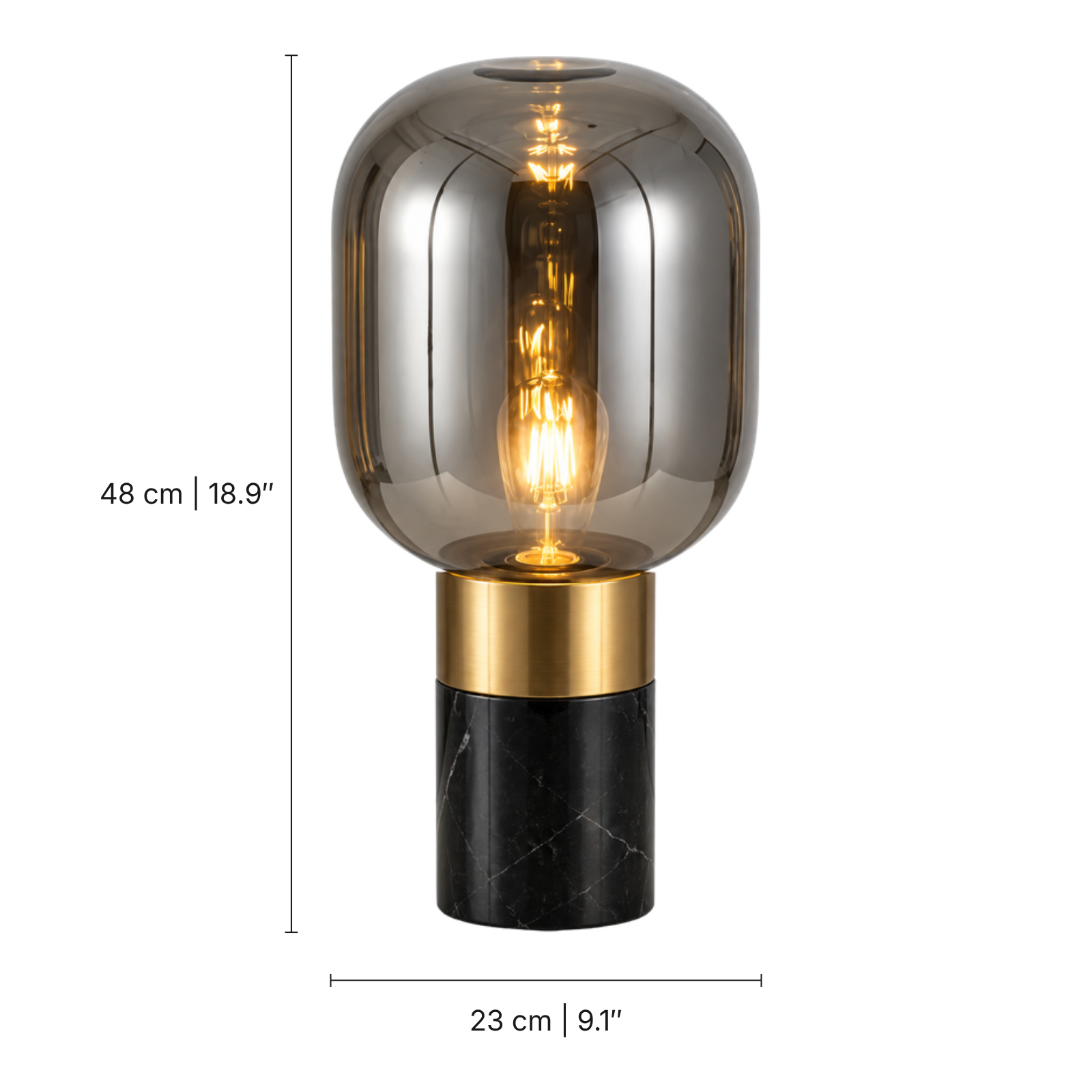 Vela Table Lamp — dimensions