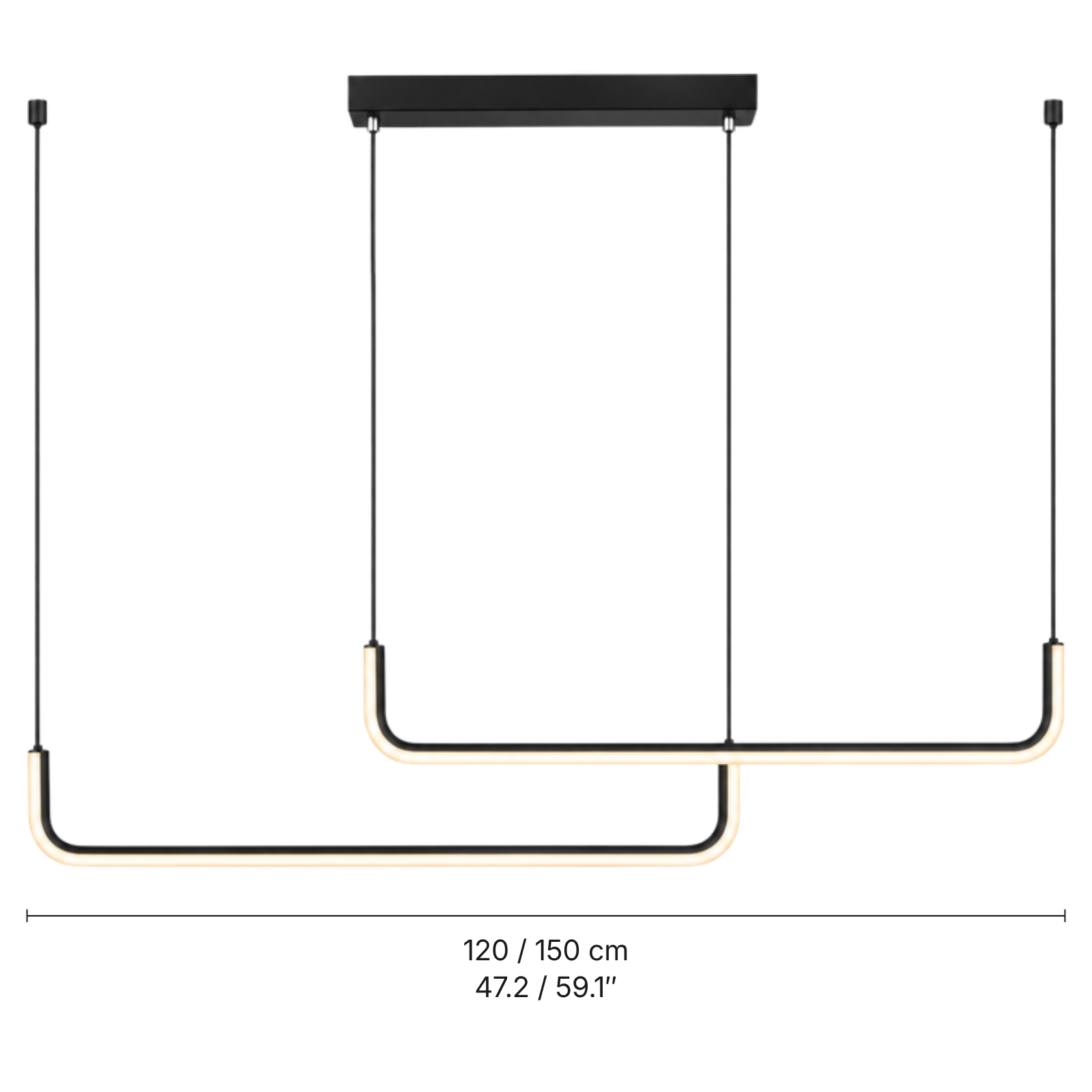 Dumont Bar Pendant Light — dimensions