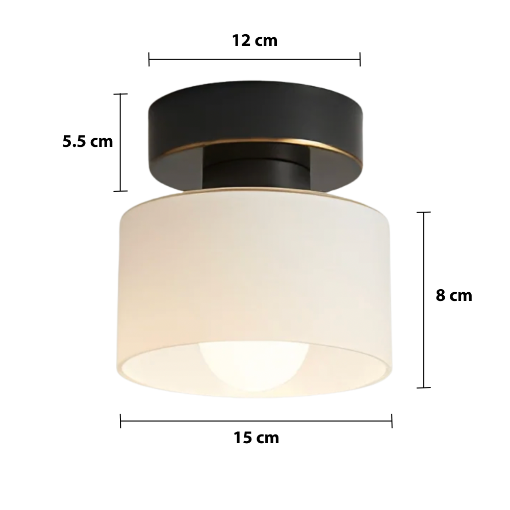 Creative Bauhaus Ceiling Spot — dimensions