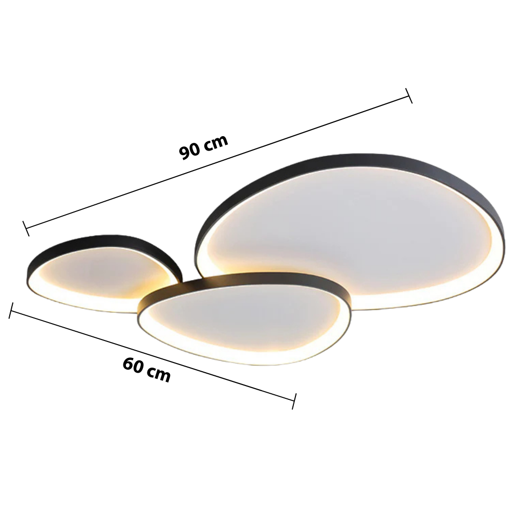 Modern Armure Ceiling Light — dimensions