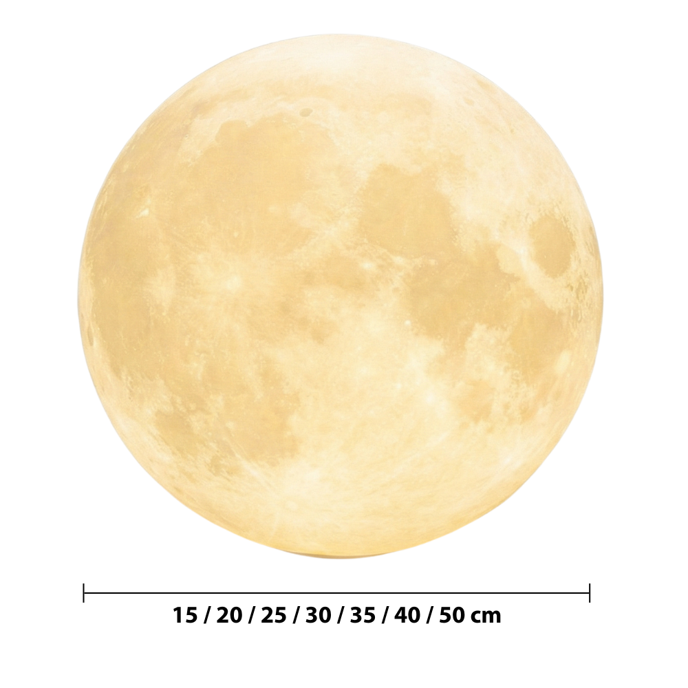 Garden Solar Powered Moon Lamp — dimensions