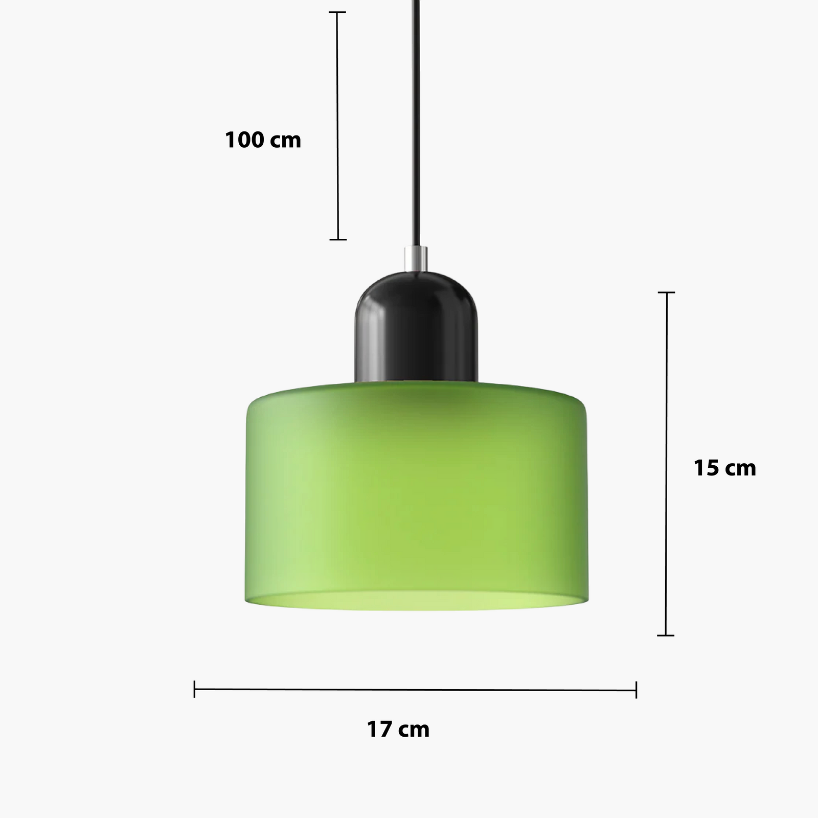 Creative Bauhaus Pendant Light — dimensions