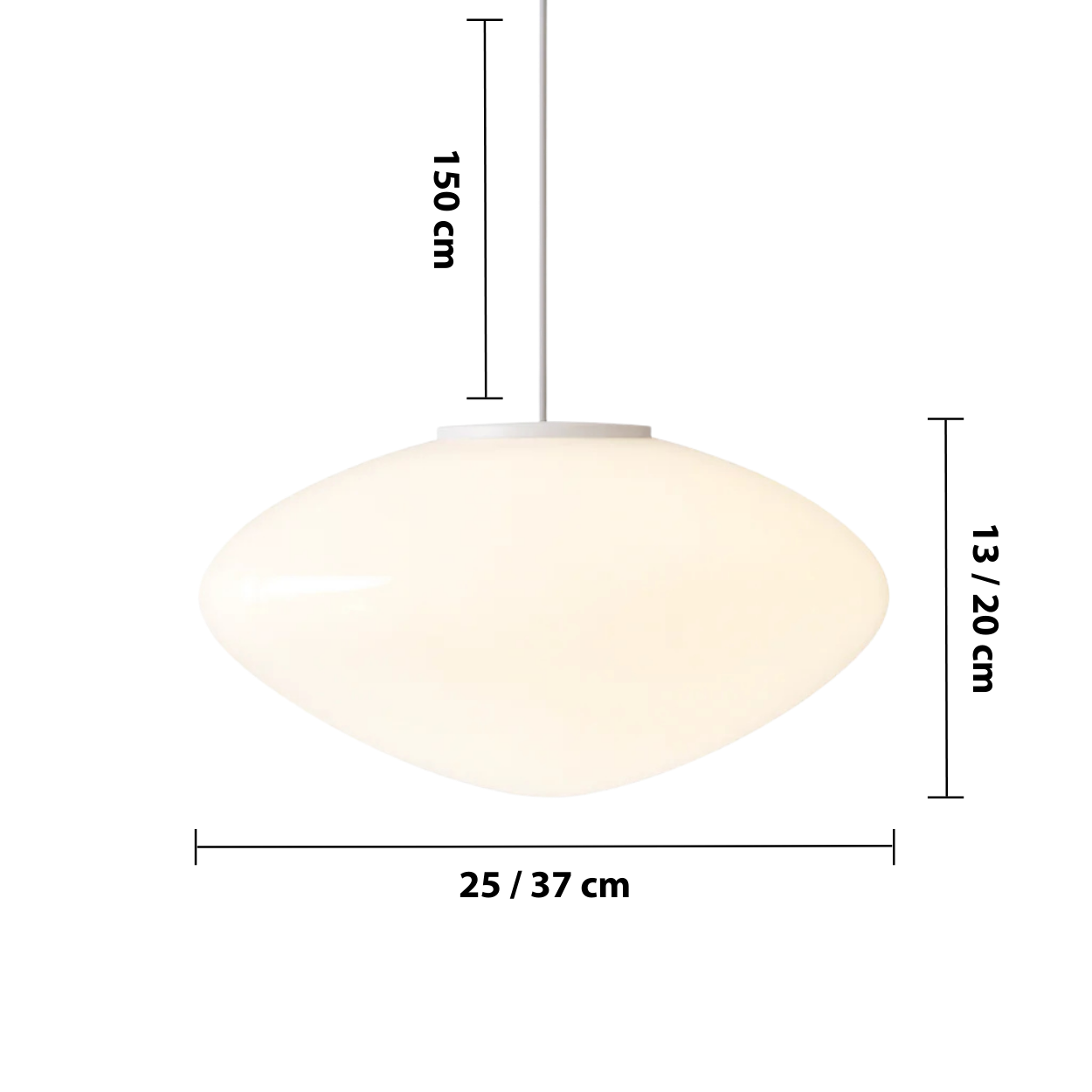 Kala's Danish Pendant Light — dimensions