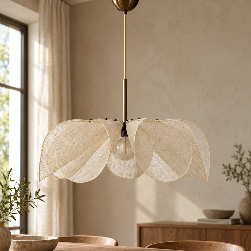 Vintage Fabric Pendant Light — 50 cm — vue 1