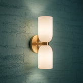 Glass Up And Down Wall Light
