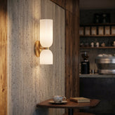 Glass Up And Down Wall Light