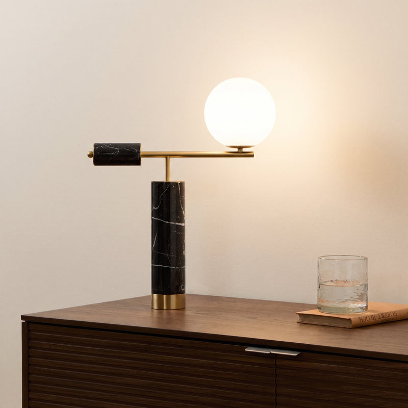 Aether Marble Art Table Lamp