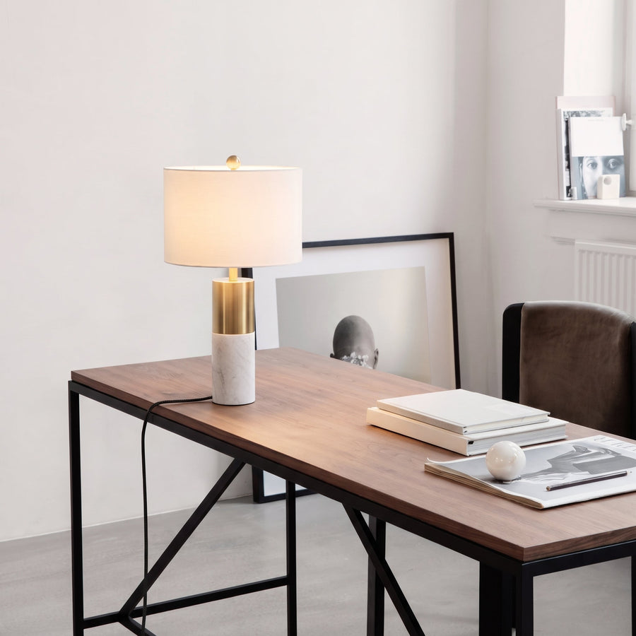 Aurelia Marble Gold Table Lamp