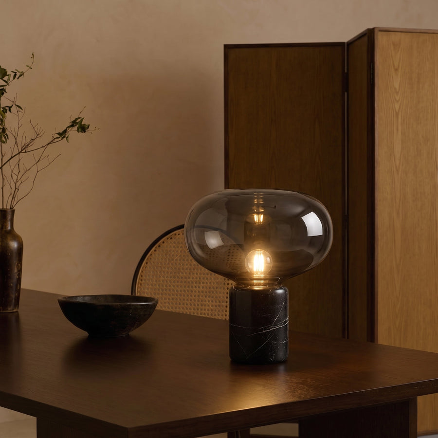 Avorio Black Marble Glass Table Lamp