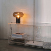 Avorio Black Marble Glass Table Lamp