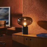 Avorio Black Marble Glass Table Lamp