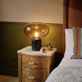 Avorio Black Marble Glass Table Lamp