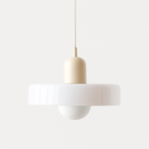 Bauhaus Colored Glass Pendant Light