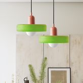 Bauhaus Colored Glass Pendant Light