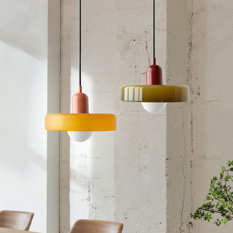 Bauhaus Colored Glass Pendant Light — design reference 2