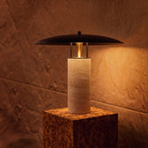 Calypso Travertine Table Lamp