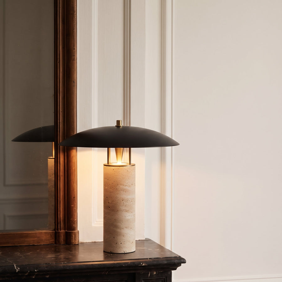 Calypso Travertine Table Lamp