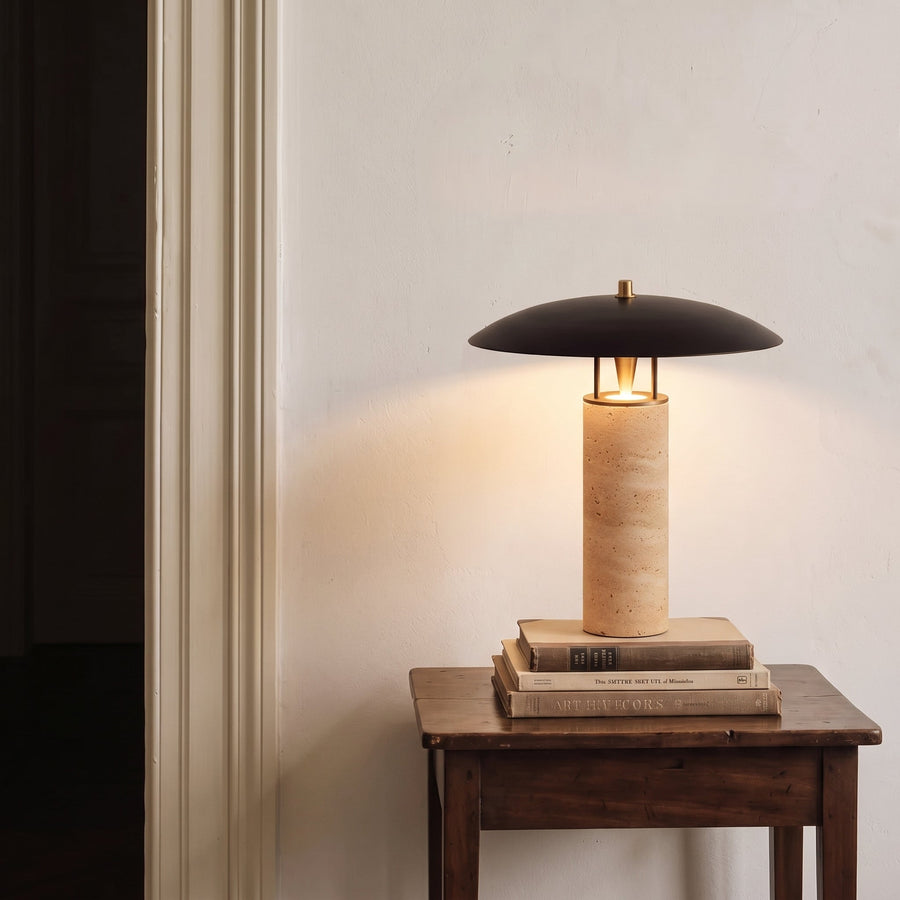 Calypso Travertine Table Lamp