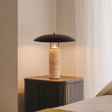 Calypso Travertine Table Lamp