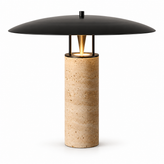 Calypso Travertine Table Lamp