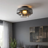 Nordic Bauhaus Glass Layered Ceiling Light