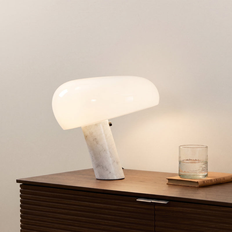 Cupola White marble Table Lamp