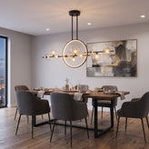 Estola Glass Kitchen Table Pendant Light