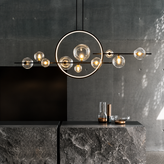 Estola Glass Kitchen Table Pendant Light