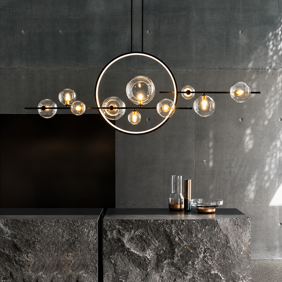Estola Glass Kitchen Table Pendant Light