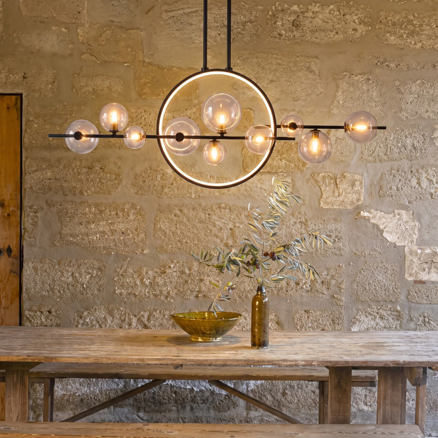 Estola Glass Kitchen Table Pendant Light