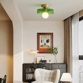 French Bauhaus Ceiling Light