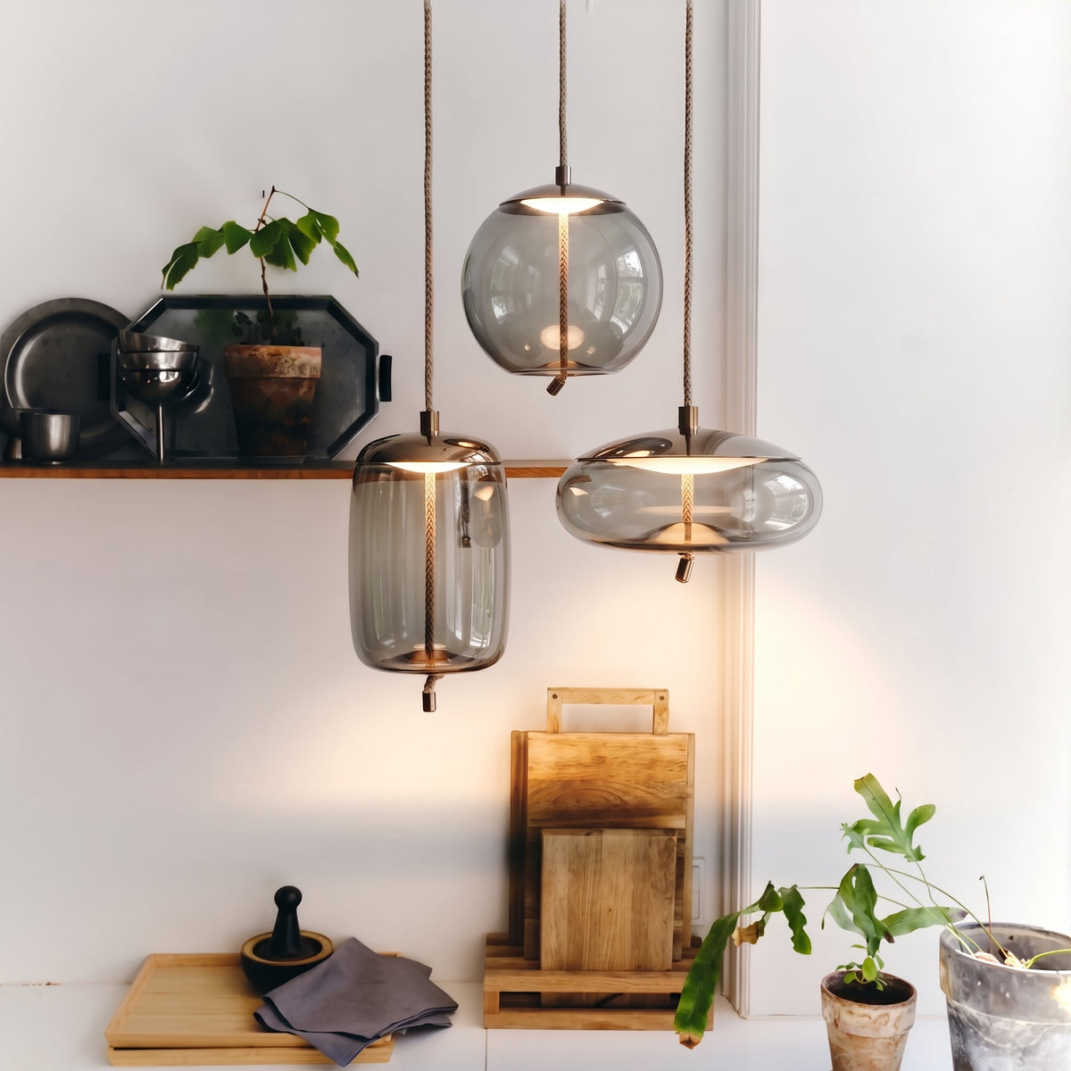 Haffa Glass Pendant Light