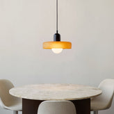 Bauhaus Colored Glass Pendant Light