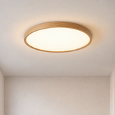 Log Wood Ceiling Light