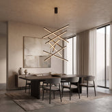 Multi Bar Staircase Chandelier